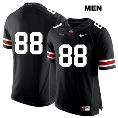 Men's NCAA Ohio State Buckeyes Jeremy Ruckert #88 College Stitched No Name Authentic Nike White Number Black Football Jersey BB20D21WN